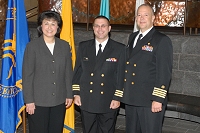 Dr. Yvette Roubideaux, Greggory Woitte, RADM Kevin Meeks